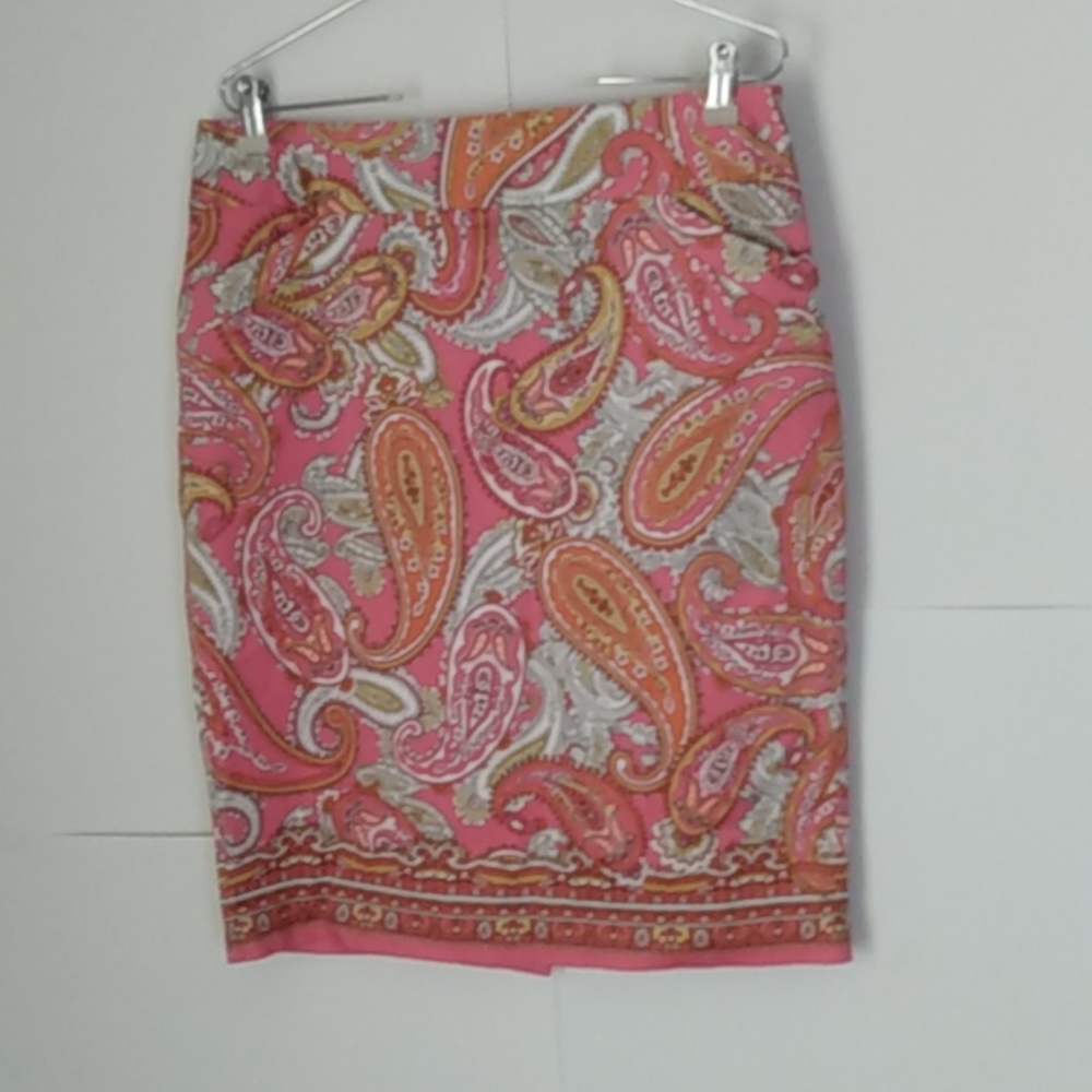 Pink Yellow Paisley skirt